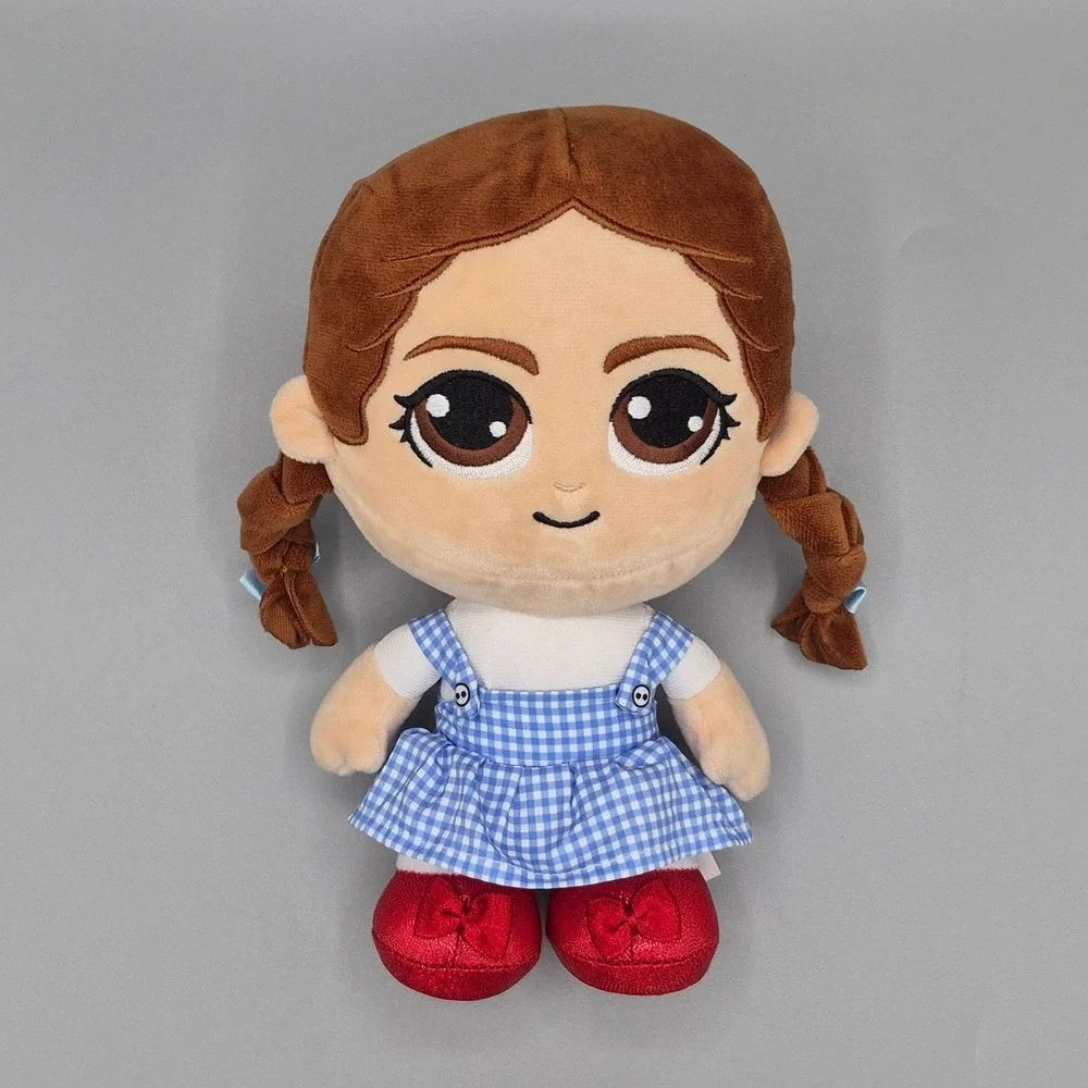 Jazwares The Wizard of Oz Dorothy Gale Plush Stuffed Toy Blue Gingham Dress Red